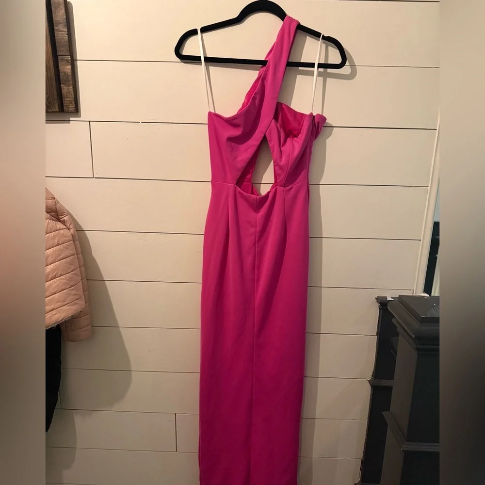 Katie May Pink One Shoulder Dress - Picture 5 of 7